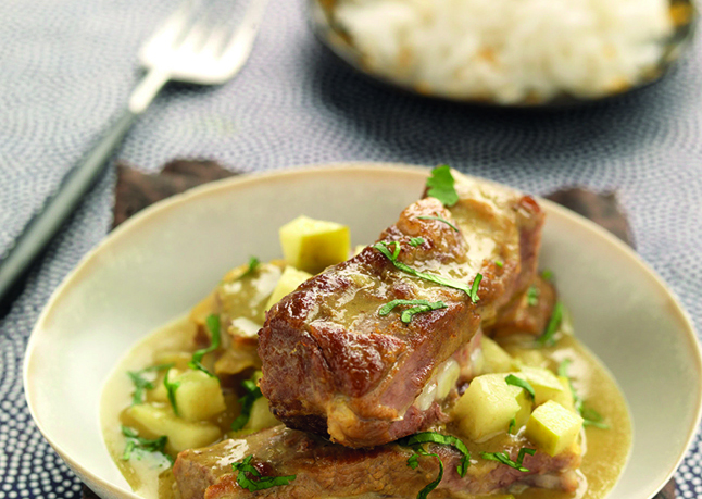 Curry d’agneau au lait de coco